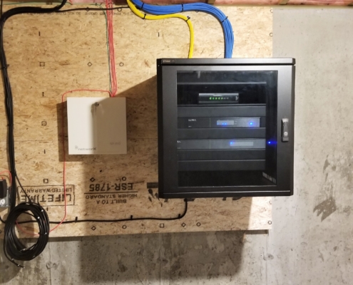 Basement Rack & Alarm Panel