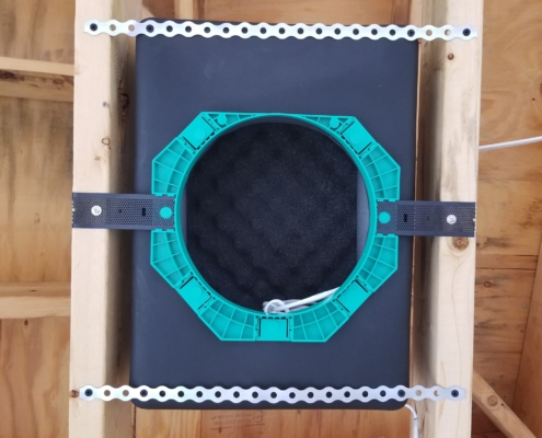 New Construction Speaker Back Box Installation